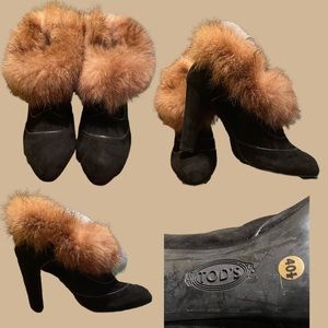 Vintage Tod’s Furry Ankle Boot - 9.5